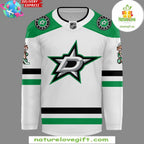 Dallas Stars Jake Oettinger White Away Hockey Jersey