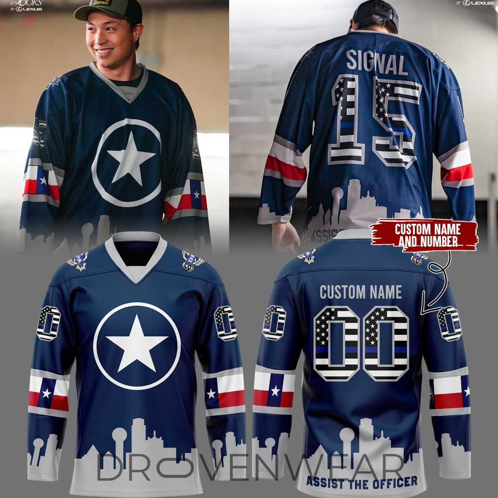 Dallas Stars “Robo Assist The Officer” Custom Jersey