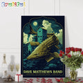 Dave Matthews Band Pine Knob Music Theatre Clarkston MI June 26 2024 Concert Poster Canvas