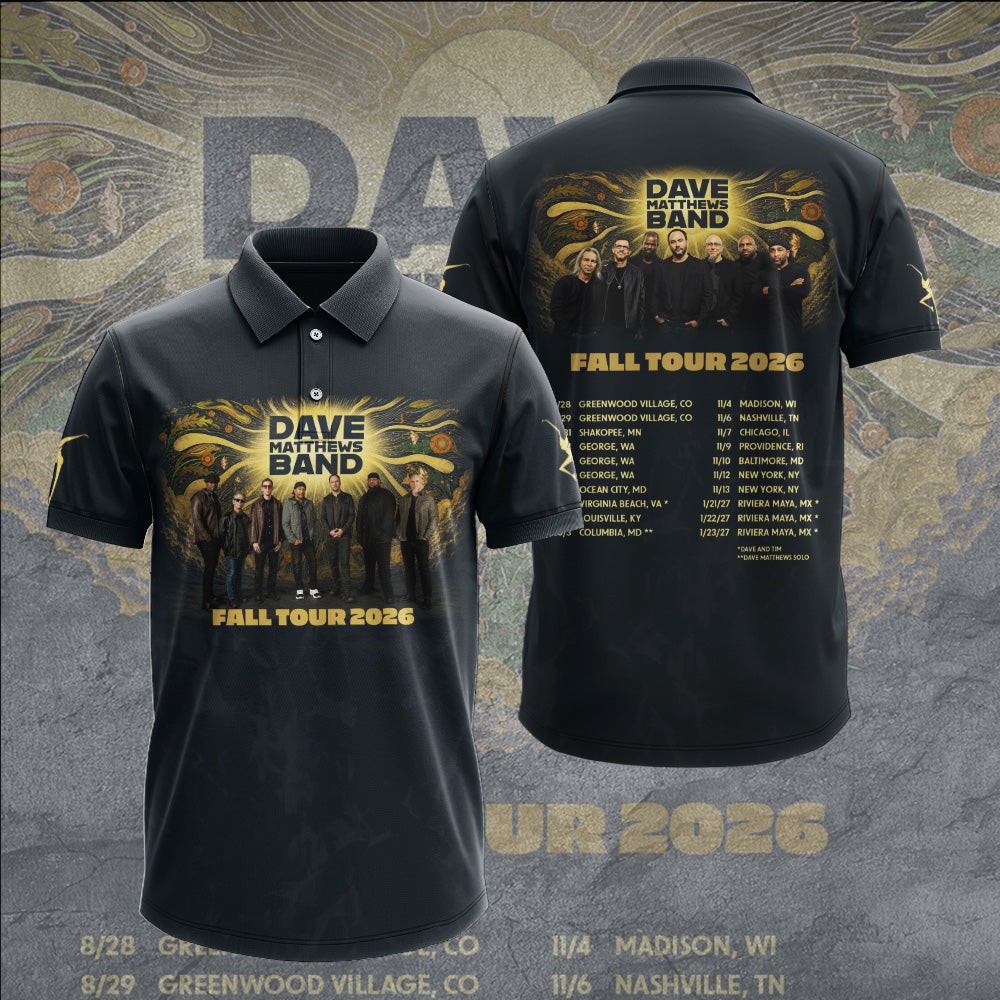 Dave Matthews Band 2026 Fall Tour 3D Apparel – GNE8106