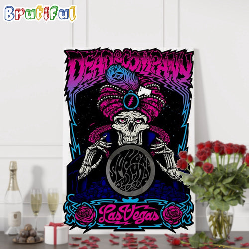 Dead & Company July 12 2024 Sphere Las Vegas NV Tour Wall Art Poster Canvas
