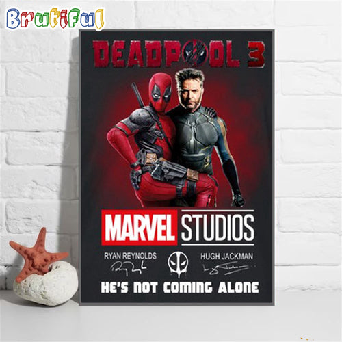 Deadpool Movie Poster, Deadpool 3 Studios Wall Art Poster Canvas