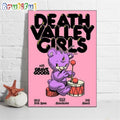 Death Valley Girls March 15 2024 Yes Pink Room Manchester England Poster Canvas