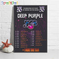 Deep Purple Celebrating 50 years Of Smoke On On The Water 1 More Time Tour Schedule Poster Canvas