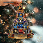 Def Leppard Leppard Iconic Album Covers Tiered Personalized Christmas Ornament