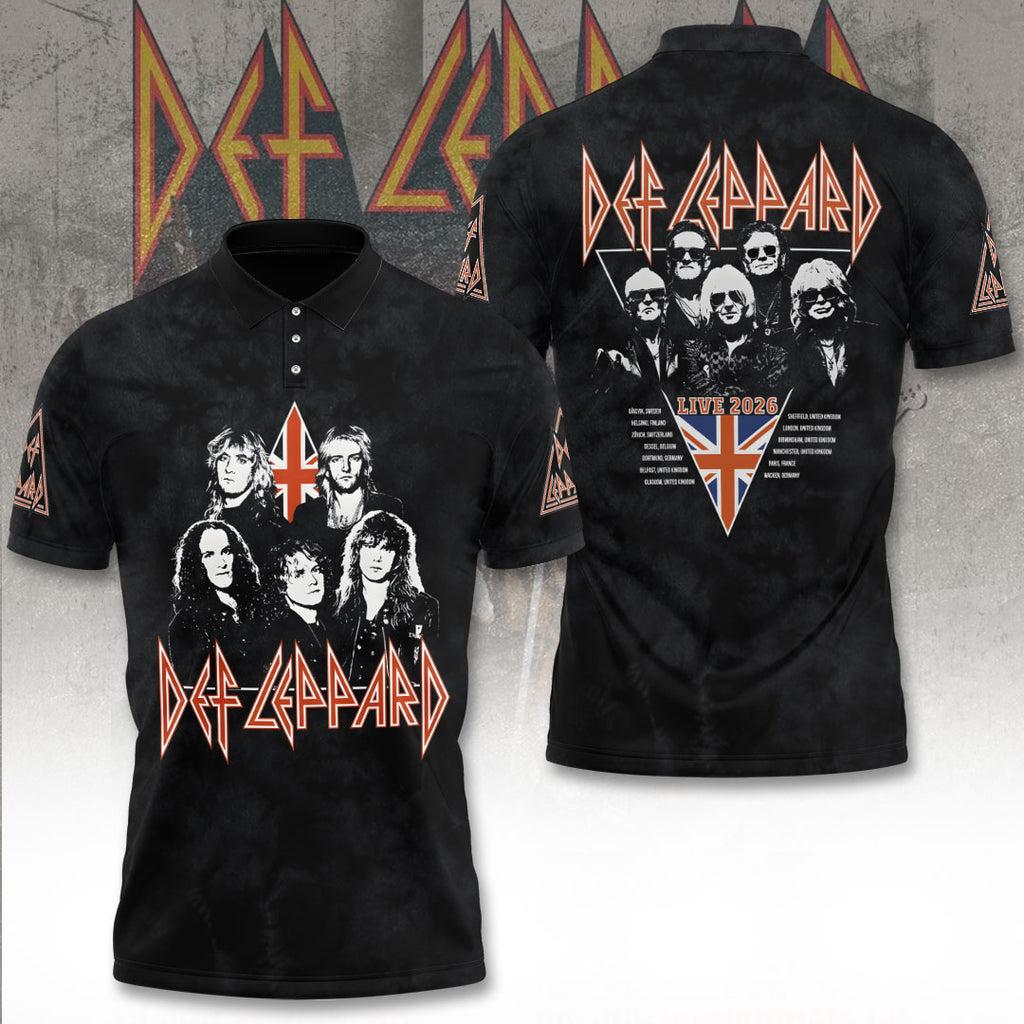 Def Leppard Tour 2026 3D Apparel – TANTN23484