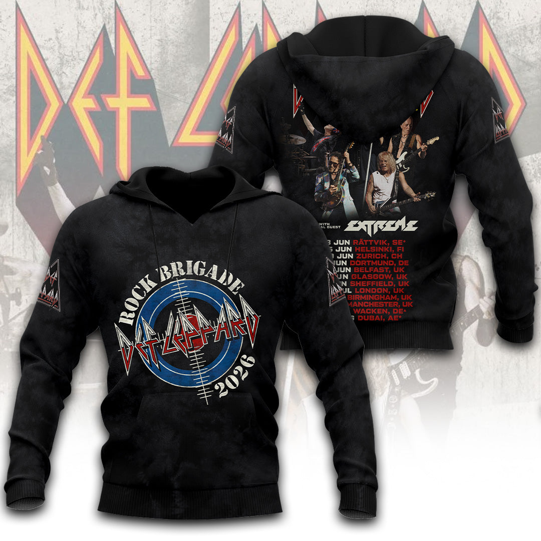 Def Leppard Tour 2026 3D Apparel – TANTN23483