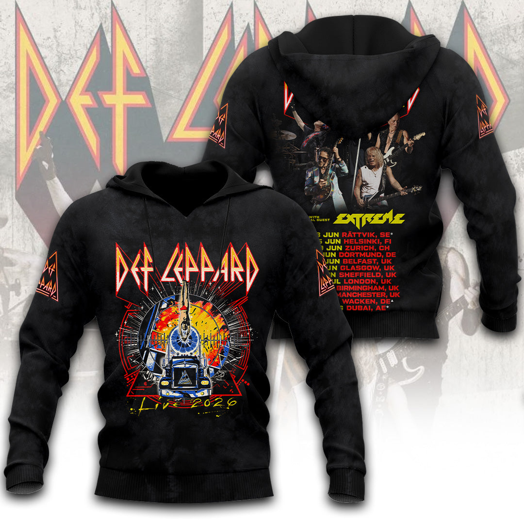 Def Leppard Tour 2026 3D Apparel – TANTN23482