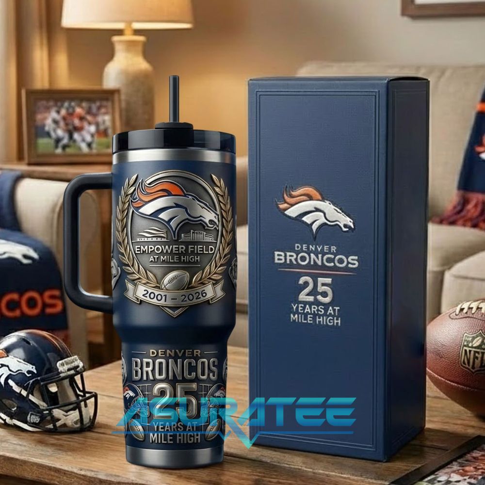 Denver Broncos “25 Years at Mile High” 40oz YETI Tumbler