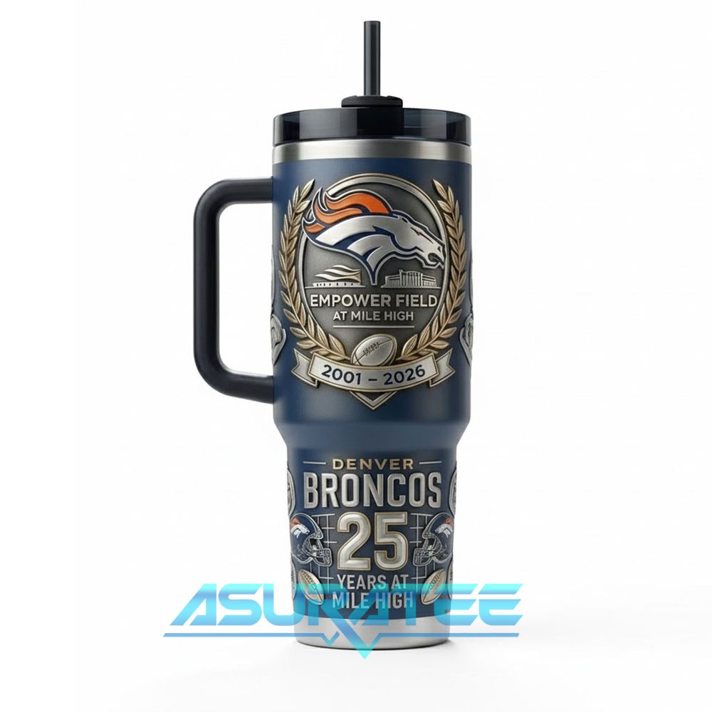 Denver Broncos “25 Years at Mile High” 40oz YETI Tumbler