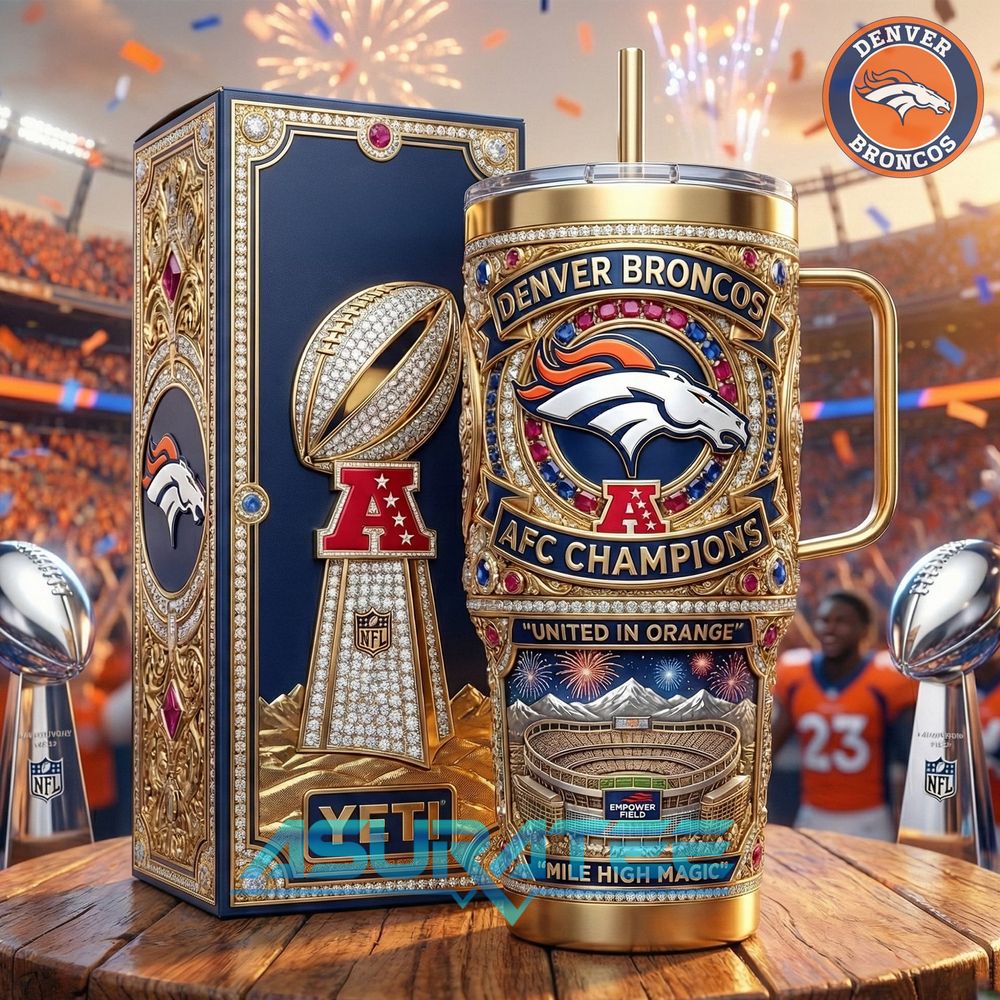 Denver Broncos AFC Champions Limited Edition YETI Tumbler