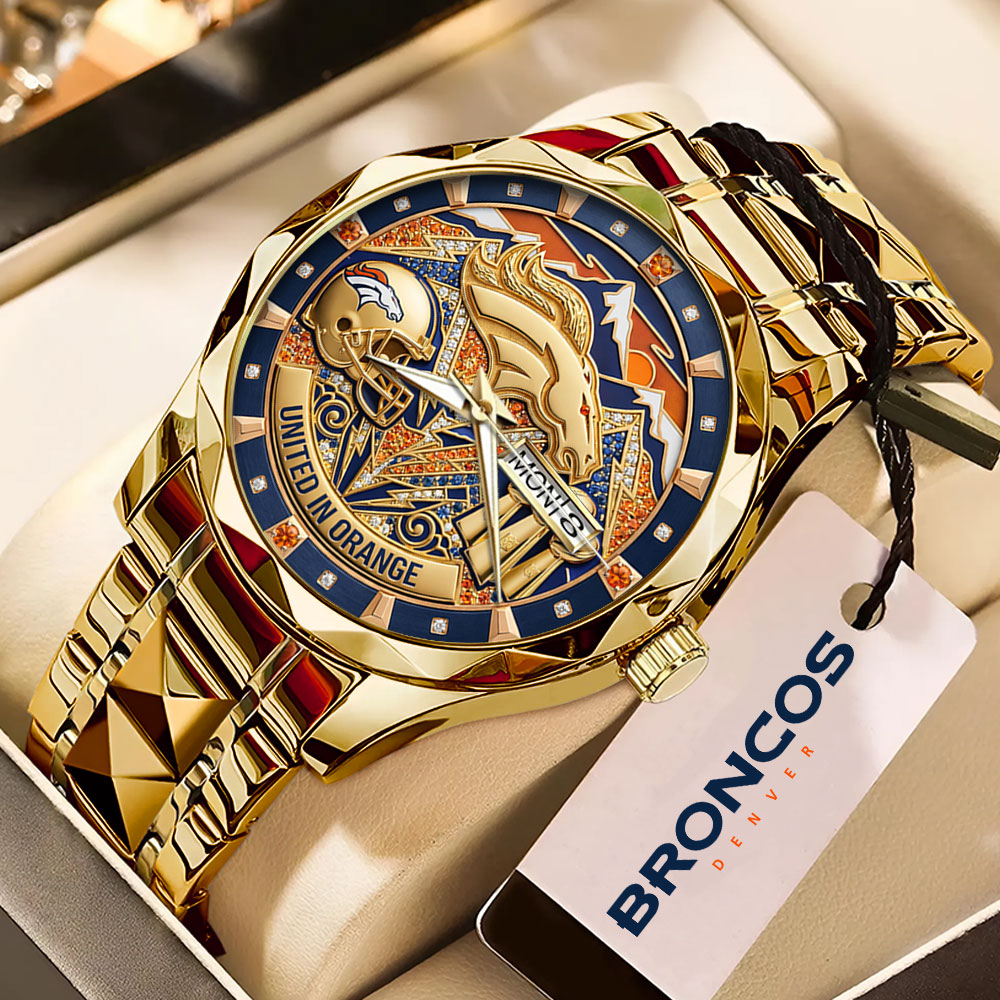 Denver Broncos Alloy Luxury Quartz Watch – MAITM14504