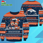 Denver Broncos NFL Mickey Minnie Ugly Christmas Sweater