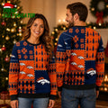 Denver Broncos Patchwork Ugly Christmas Sweater
