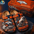 Denver Broncos Suede Clogs
