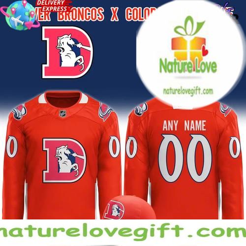 Denver Broncos Colorado Avalanche Custom Hockey Jersey Limited Edition