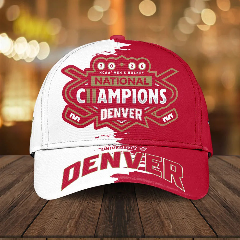 Denver Pioneers 2026 Men's Ice Hockey National Champions Classic Cap – TANTN22369