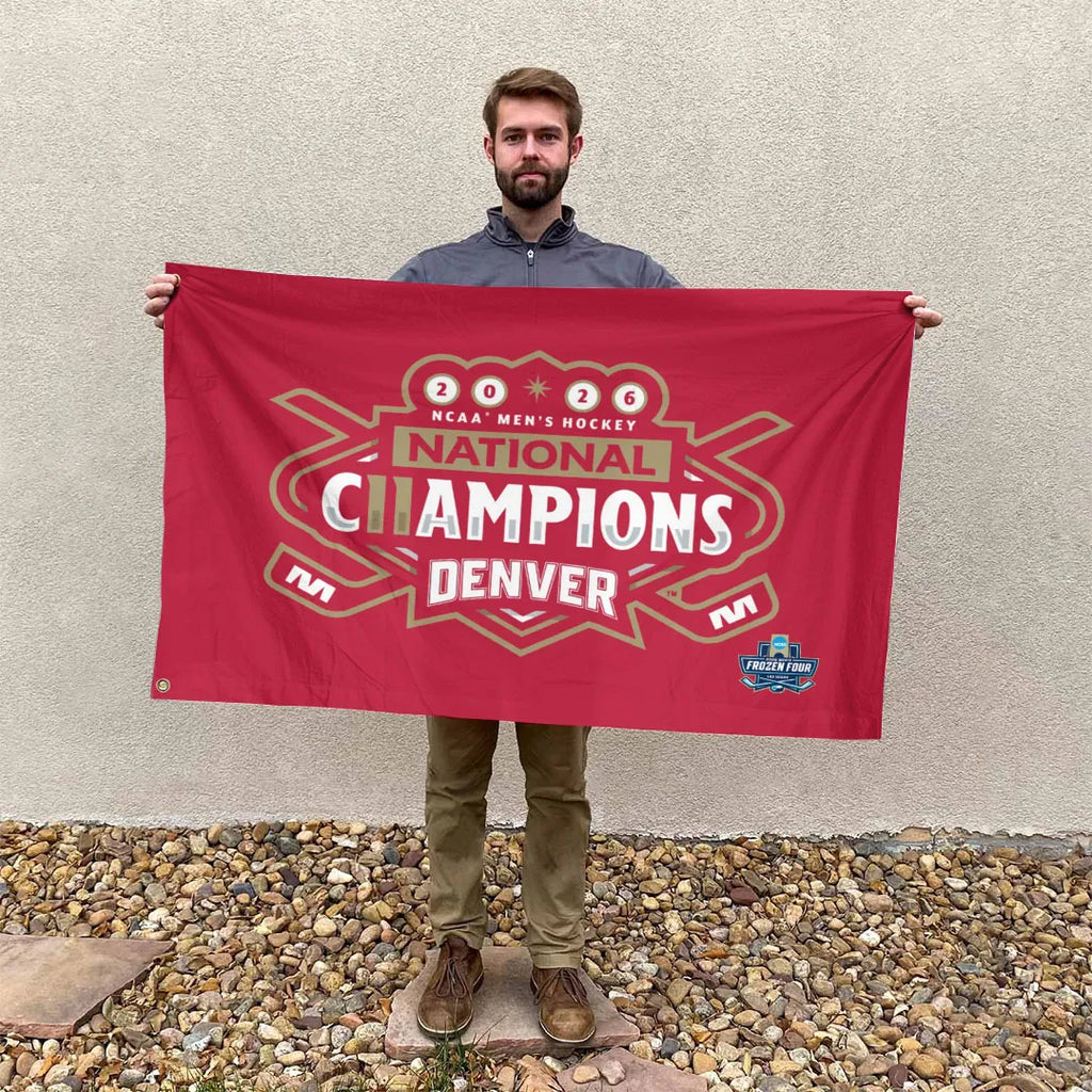 Denver Pioneers 2026 Men's Ice Hockey National Champions 3D Double-side House Flag – TANTN22367