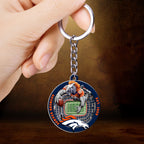 Denver Broncos Custom Shape 2-sided Keychain – HOATT12690