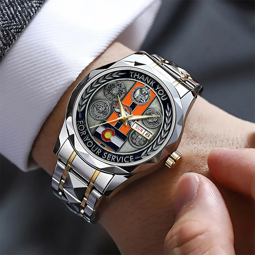 Denver Broncos Alloy Luxury Quartz Watch – TANTN19407