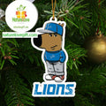 Detroit Lions Chill Guy NFL Football Christmas Tree Decor Ornament