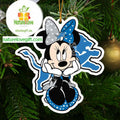 Detroit Lions Cute Minnie Mouse NFL Christmas Tree Decor Ornament