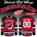Detroit Red Wings x Grateful Dead Night Collab 2026 Hockey Jersey