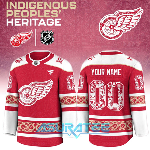 Detroit Red Wings x Indigenous People Heritage 2025 Hockey Jersey