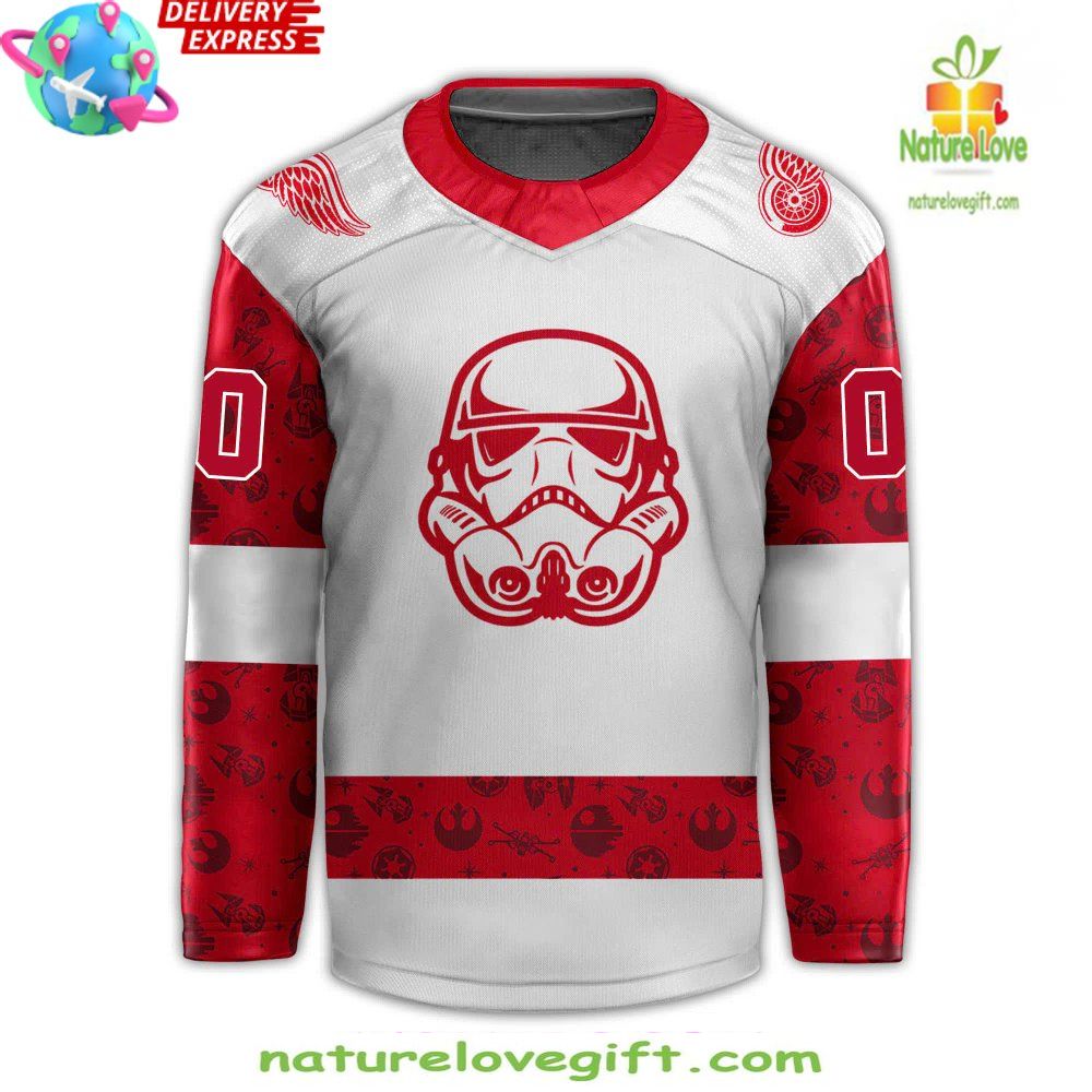 Star Wars Red Wings 2026 Custom Hockey Jersey Night