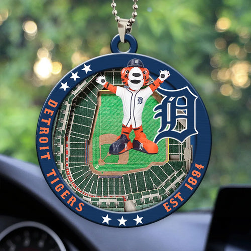 Detroit Tigers Custom shape 2-sided Acrylic Car Ornament – HOATT13041