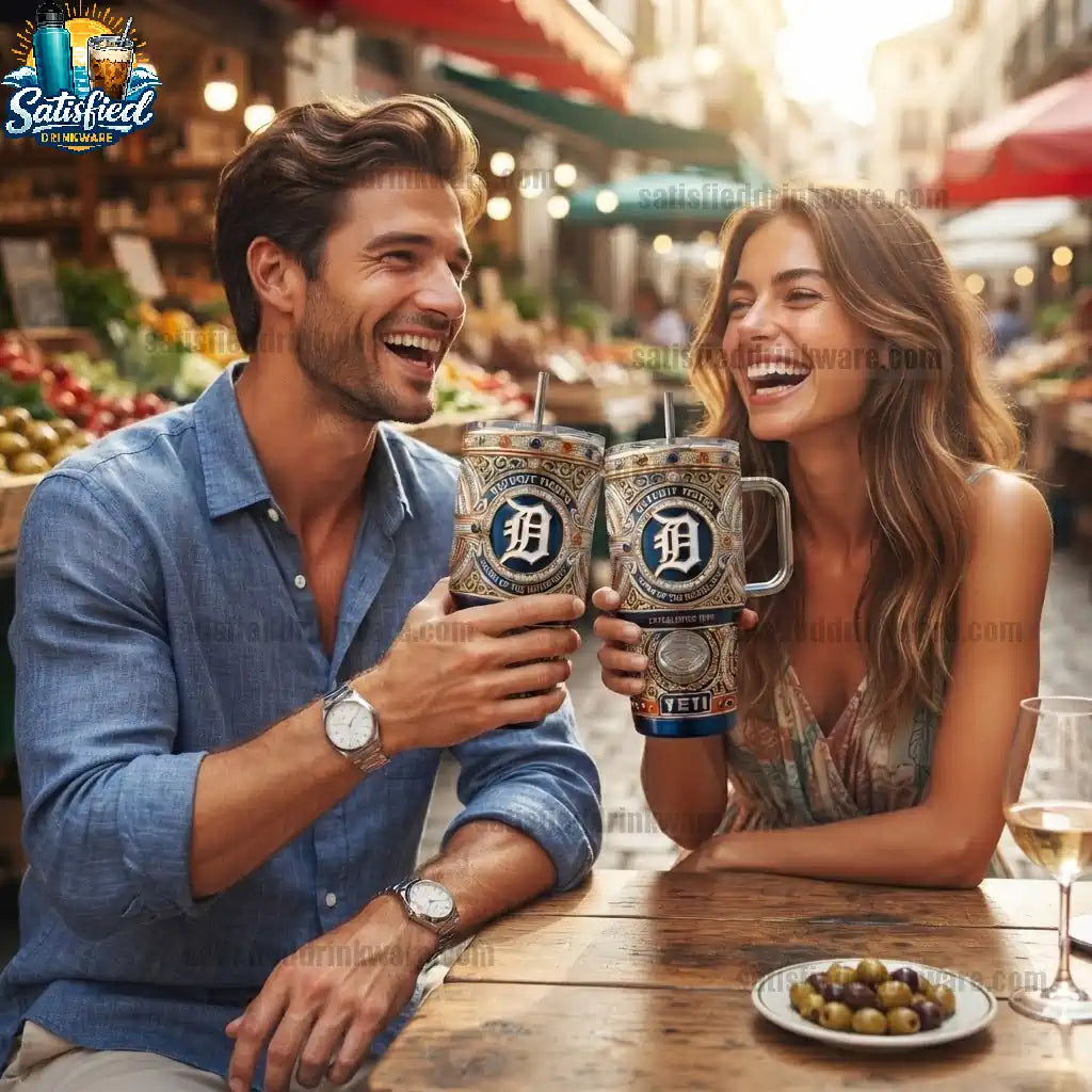 Detroit Tigers 40oz Heritage Collection With Handle Tumbler