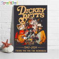 Dickey Betts 1943-2024 Thank You For The Memories Signature Poster Canvas Art