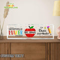 Different Maker Teacher Life Custom Teacher Desk Name Plate Chaos Coordinator Acrylic Plaque