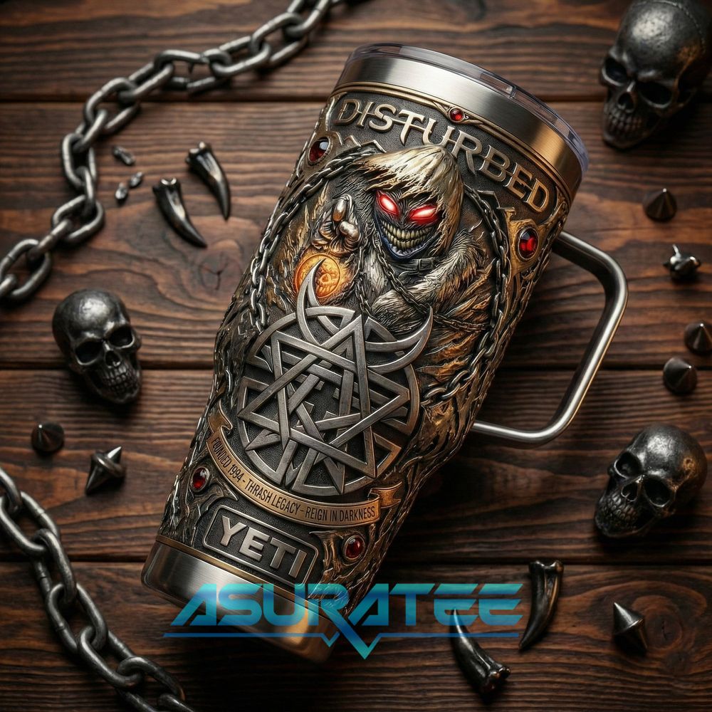 Disturbed Band Reign in Darkness 2026 YETI Tumbler