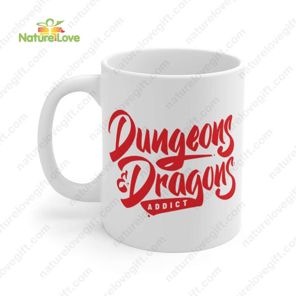 DnD Addict Mug DnD Dungeons and Dragons Gift