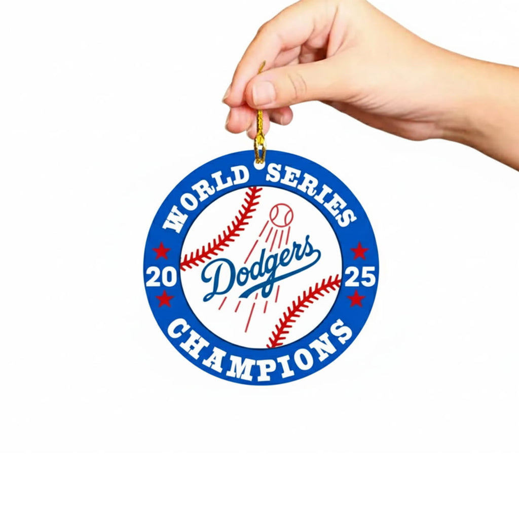 Dodgers 2025 World Series Champions Ornament
