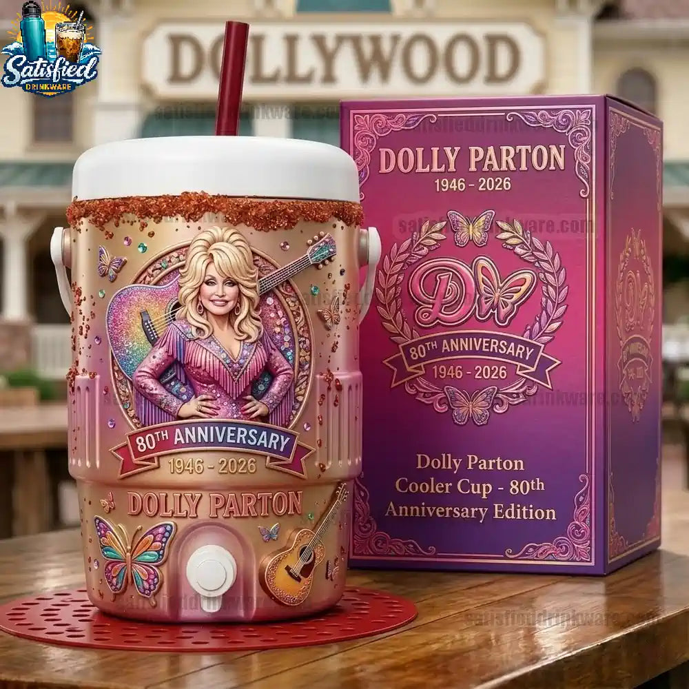 Dolly Parton 80th Anniversary Commemorative Cooler Cup