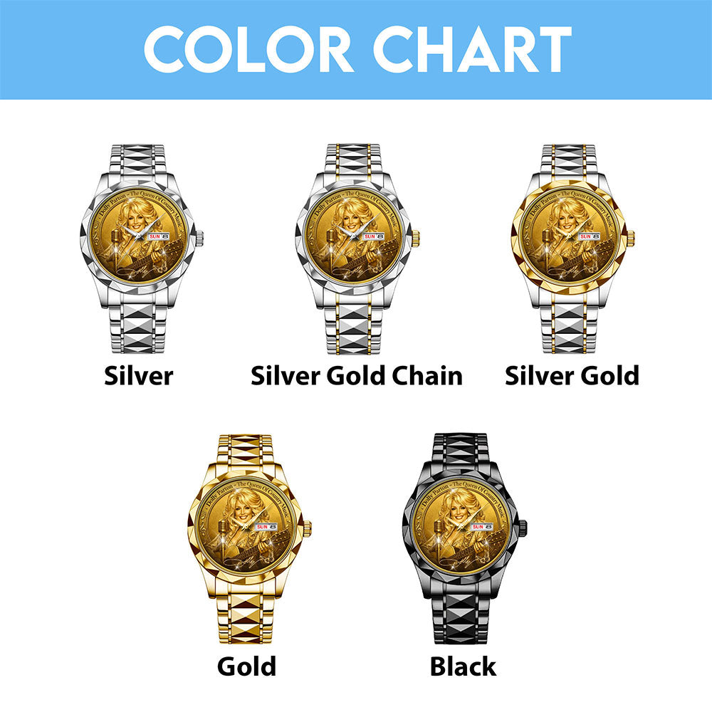 Dolly Parton Alloy Luxury Quartz Watch – MAITM14679
