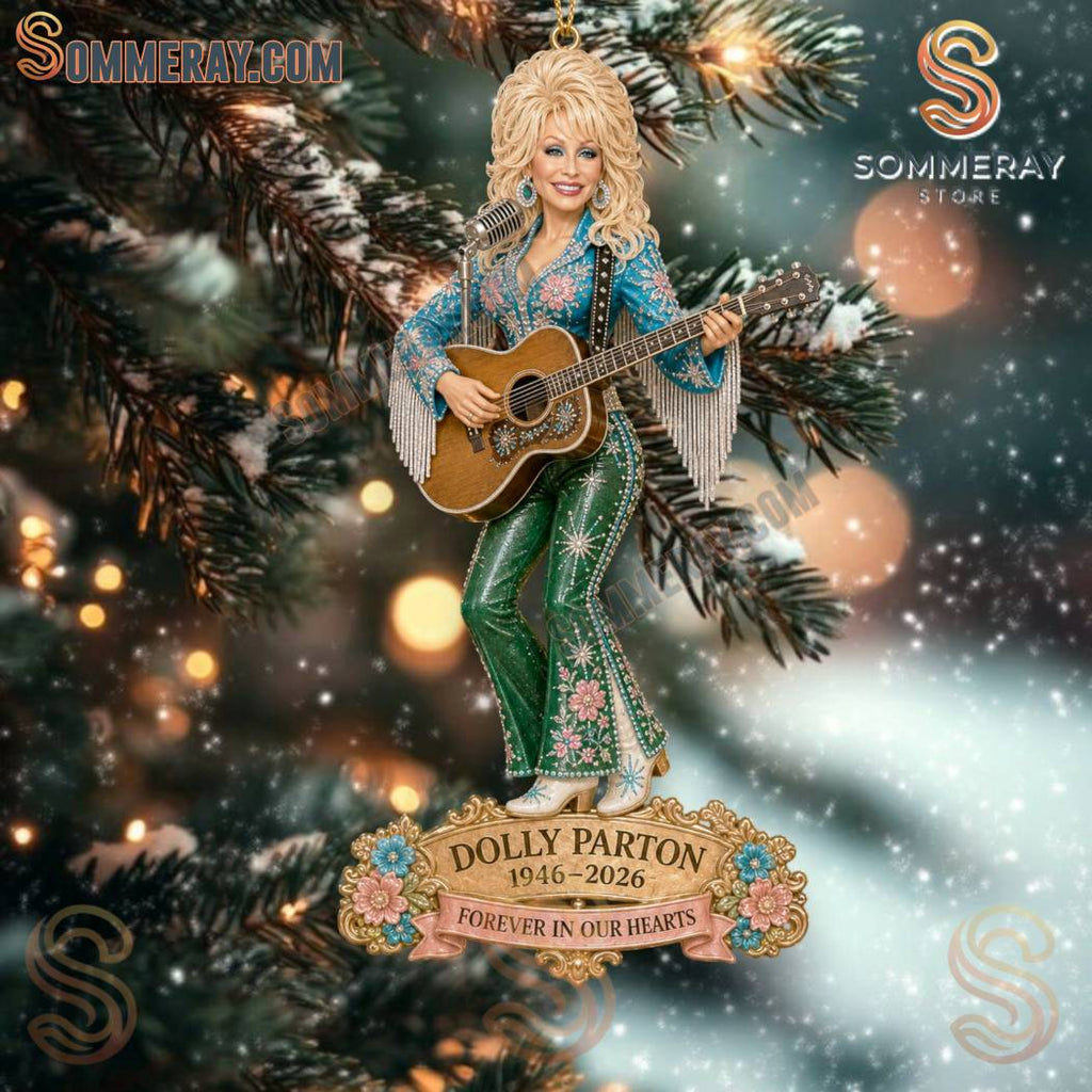 Dolly Parton Memorial Christmas Ornaments 1946-2026