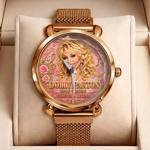 Dolly Parton Mesh Strap Quartz Watch - HOATT20814