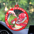 Dolphins Custom Shape 2-sided Acrylic Car Ornament – HOATT13370