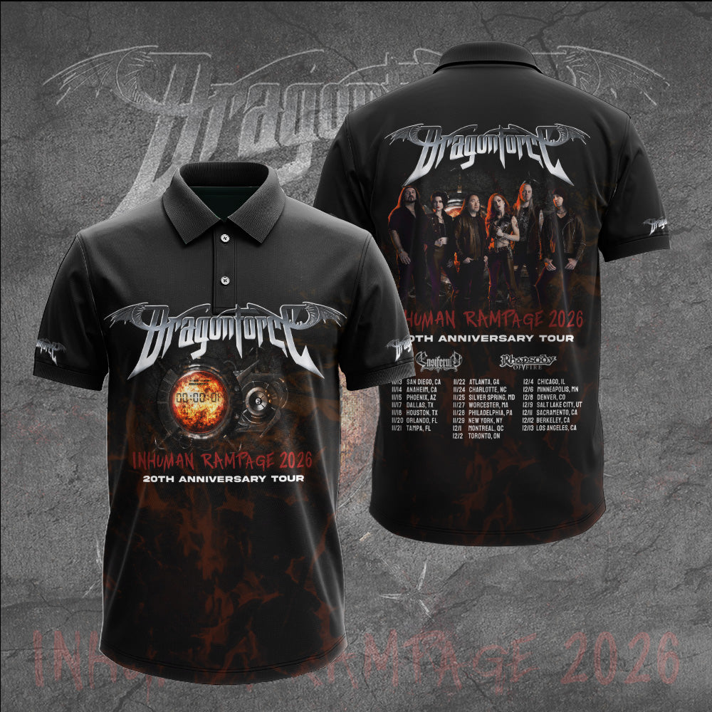DragonForce Inhuman Rampage 20th Anniversary 3D Apparel – GNE7488