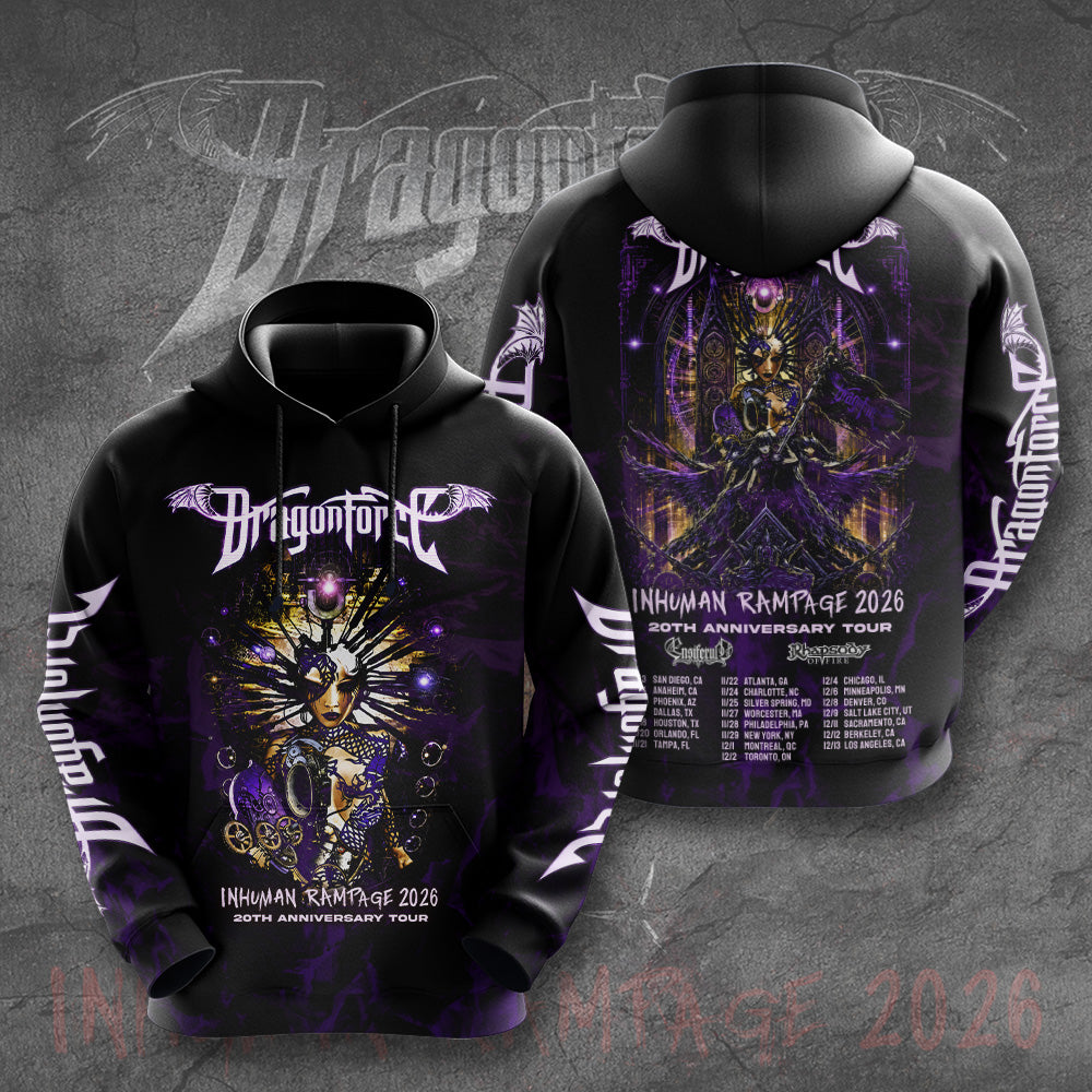 DragonForce Inhuman Rampage 20th Anniversary 3D Apparel – GNE7490