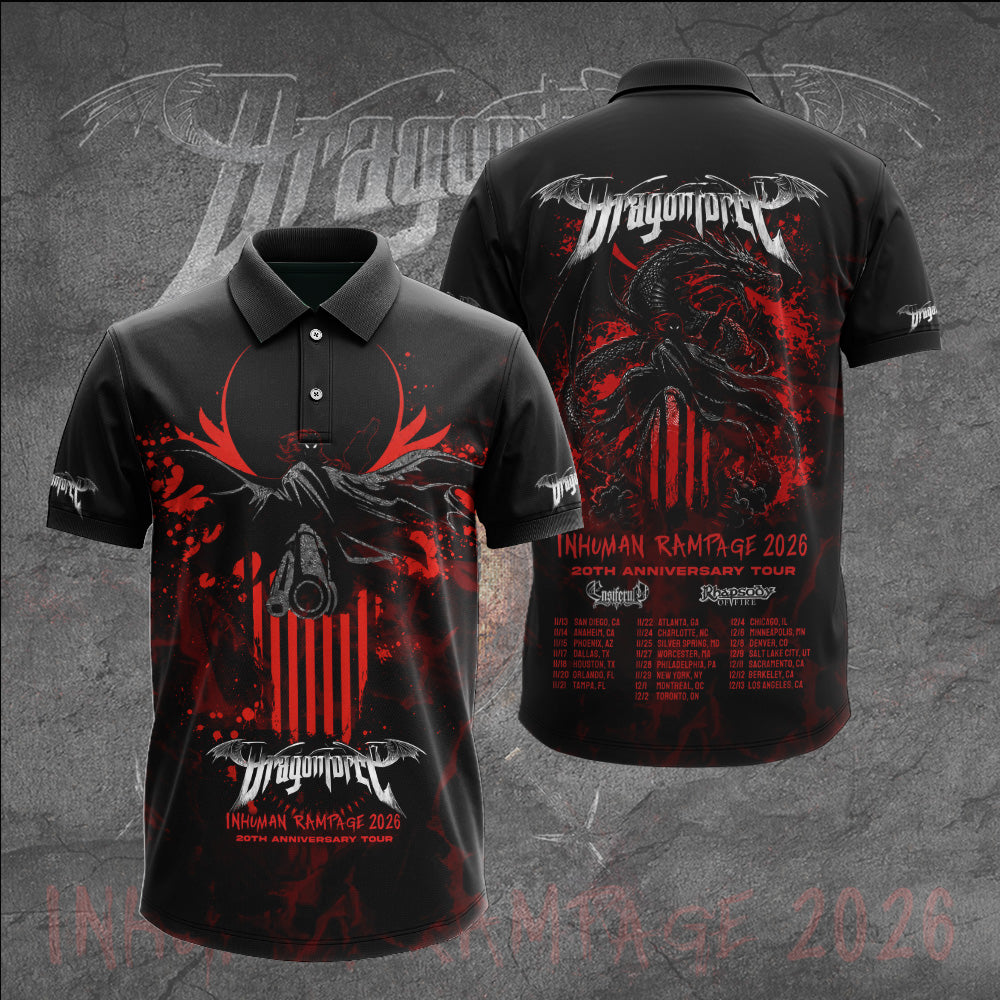 DragonForce Inhuman Rampage 20th Anniversary 3D Apparel – GNE7491