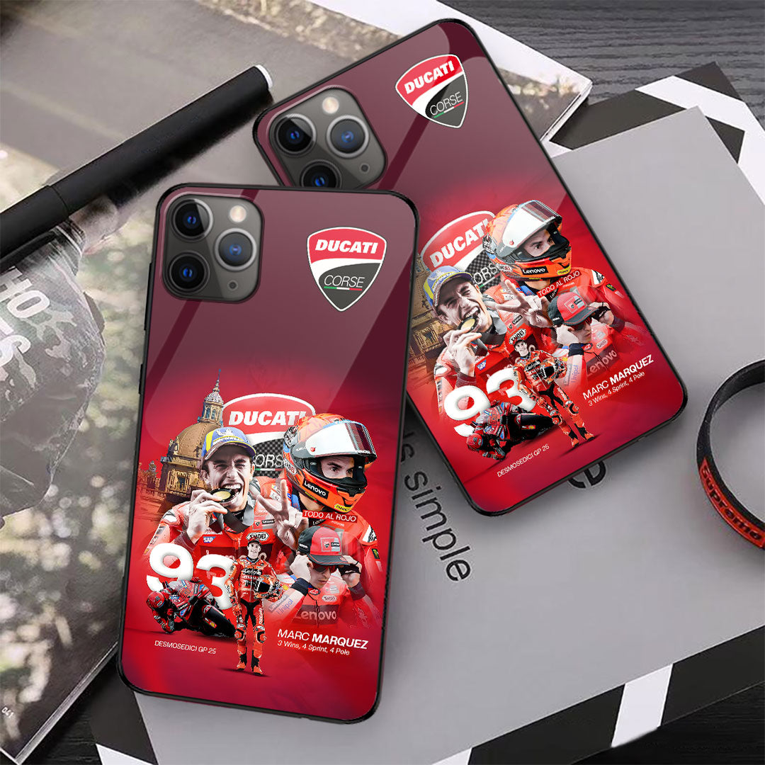 Ducati Lenovo Team x Marc Márquez 2025 MotoGP World Champion Phone Case – GNENEW658