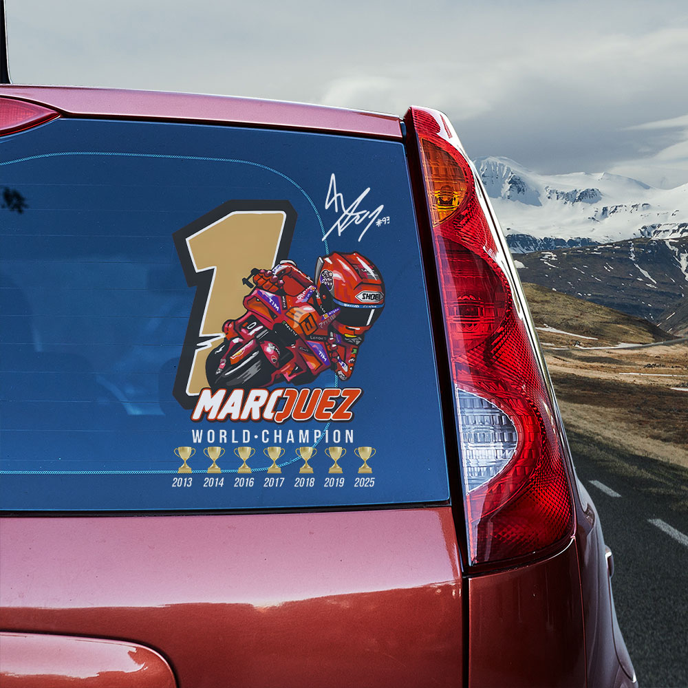 Ducati Lenovo Team x Marc Márquez 3D Car Sticker – TANTN17032