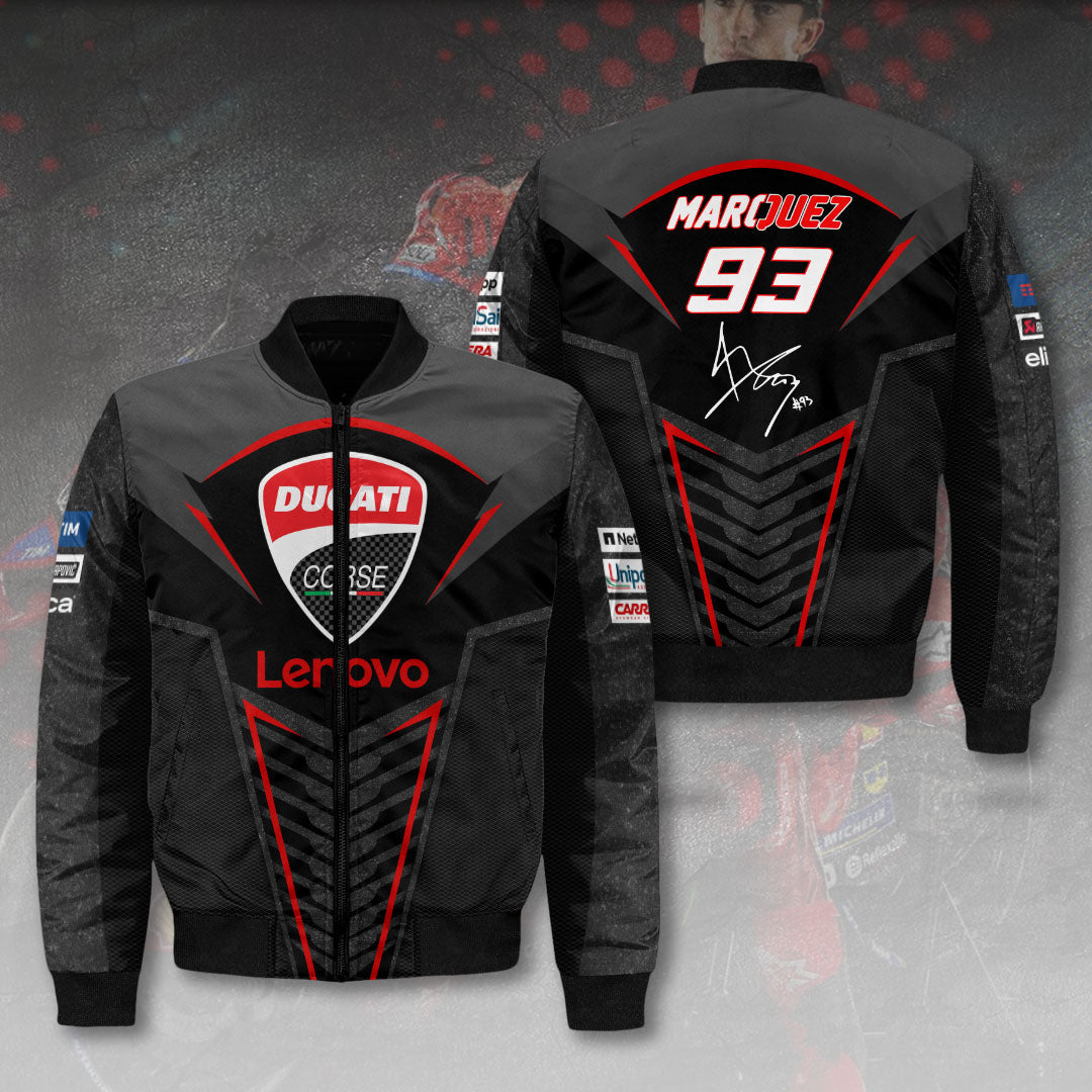 Ducati Lenovo Team x Marc Marquez 3D Bomber Jacket – HOATT 9255