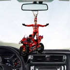 Ducati Lenovo Team x Marc Márquez Custom Shape 2-sided Acrylic Car Ornament – MAITM13287