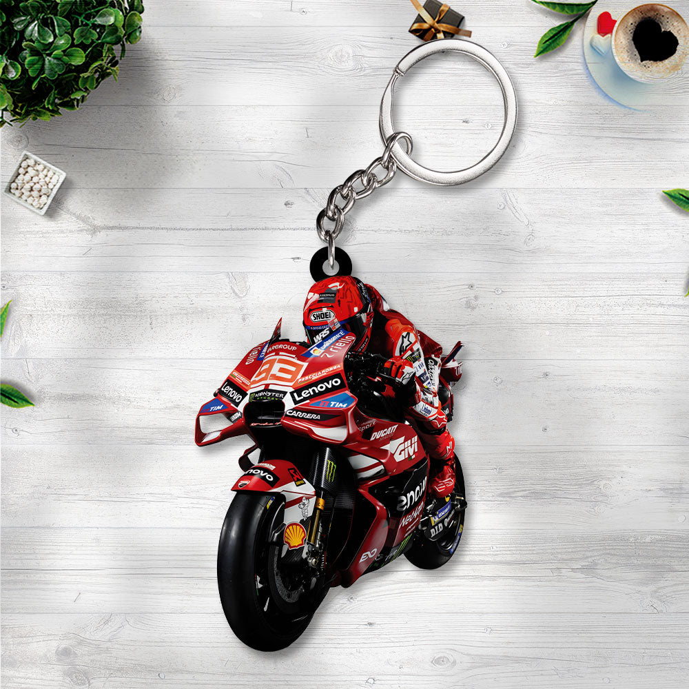 Ducati Lenovo Team x Marc Márquez Custom Shape 2-sided Keychain – TANTN20416