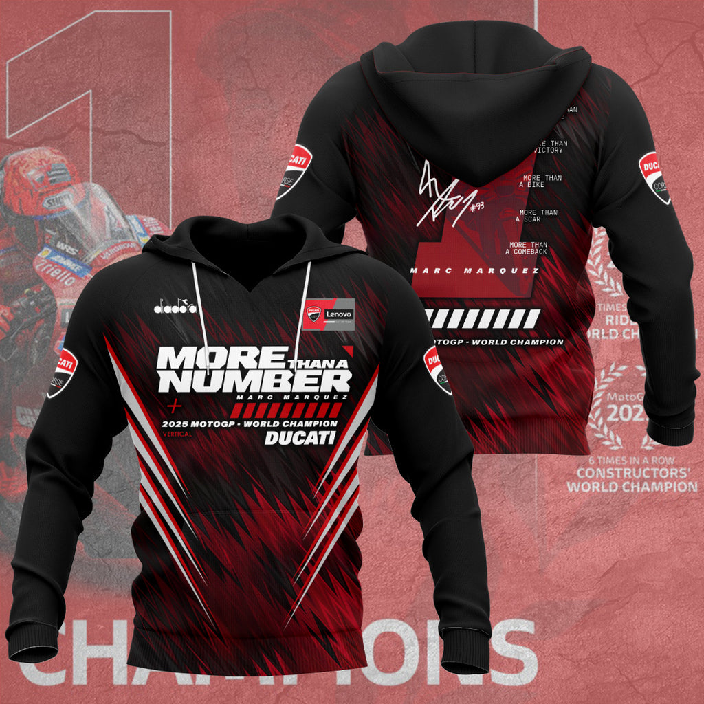 Ducati Lenovo Team x Marc Márquez 2025 World Champion 3D Apparel – HOATT13561